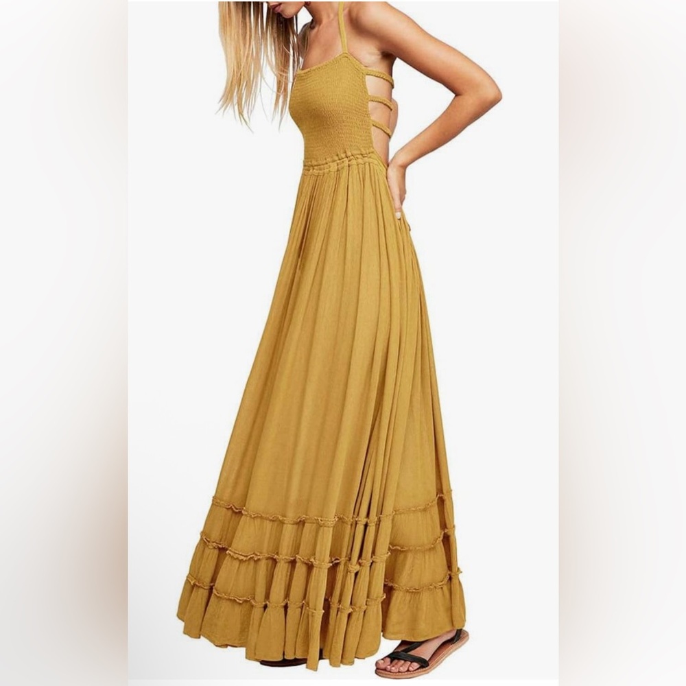 Sleeveless & Backless Boho Dress